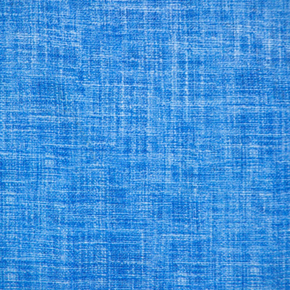 18" Blue Cotton Throw Pillow