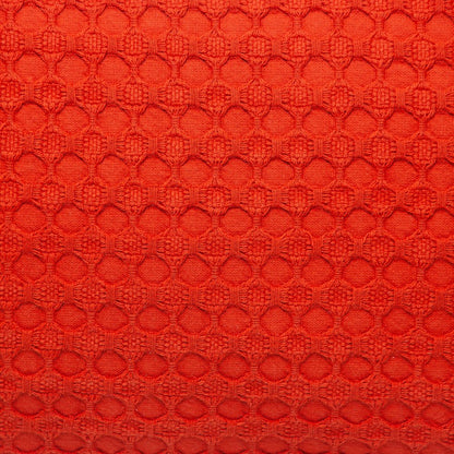 14" X 26" Orange Cotton Lumbar Throw Pillow with Texture