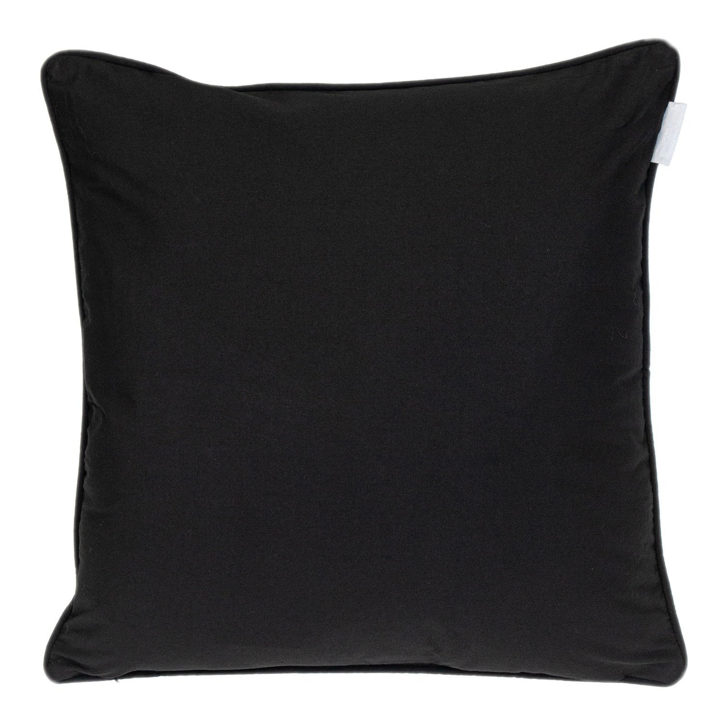 20" Black and White Geometric Cotton Throw Pillow