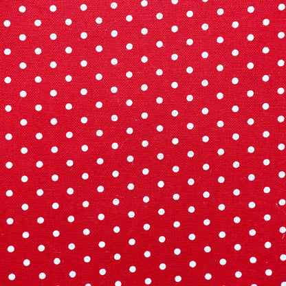 18" Red and White Cotton Reversible Throw Pillow