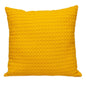 20" Yellow Cotton Throw Pillow With Texture