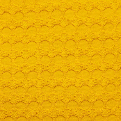 20" Yellow Cotton Throw Pillow With Texture