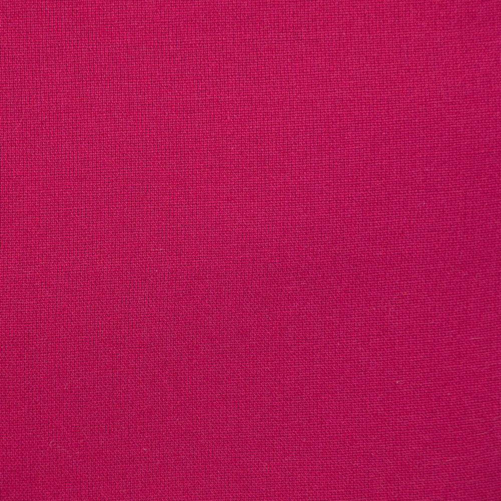 20" Hot Pink Cotton Throw Pillow With Fringe