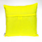 16" Yellow Cotton Throw Pillow