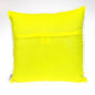 20" Yellow Cotton Throw Pillow