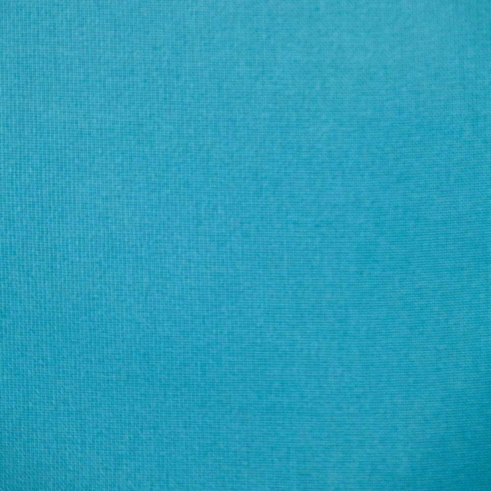 16" Aqua Cotton Throw Pillow with Scalloped Edges