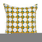 20" Gold and White Geometric Throw Pillow