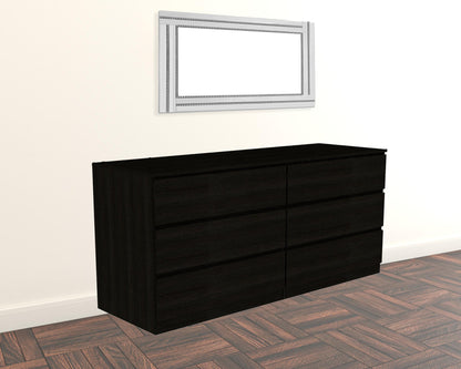 Two Piece Black Bedroom Set