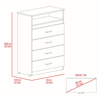 Two Piece White Bedroom Set