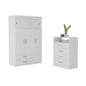 Two Piece White Bedroom Set