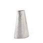 10" Silver Hammered Cone Aluminum Table Vase