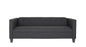 80" Black Polyester Sofa