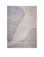 5' X 8' Beige and Brown Abstract Distressed Area Rug