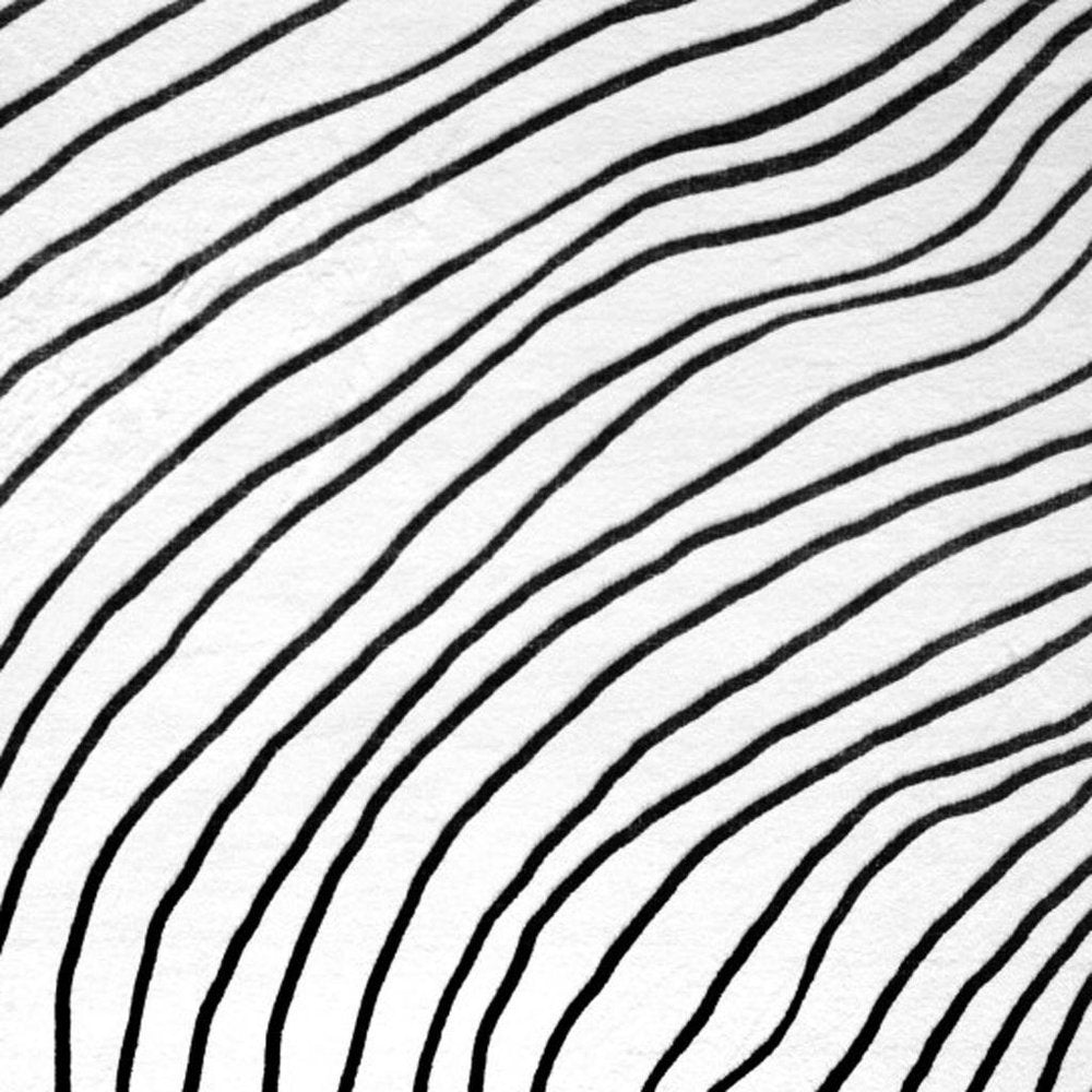 5' X 8' Black and White Abstract Distressed Area Rug