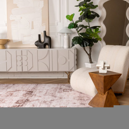 8' X 11' Brown and Ivory Oriental Area Rug