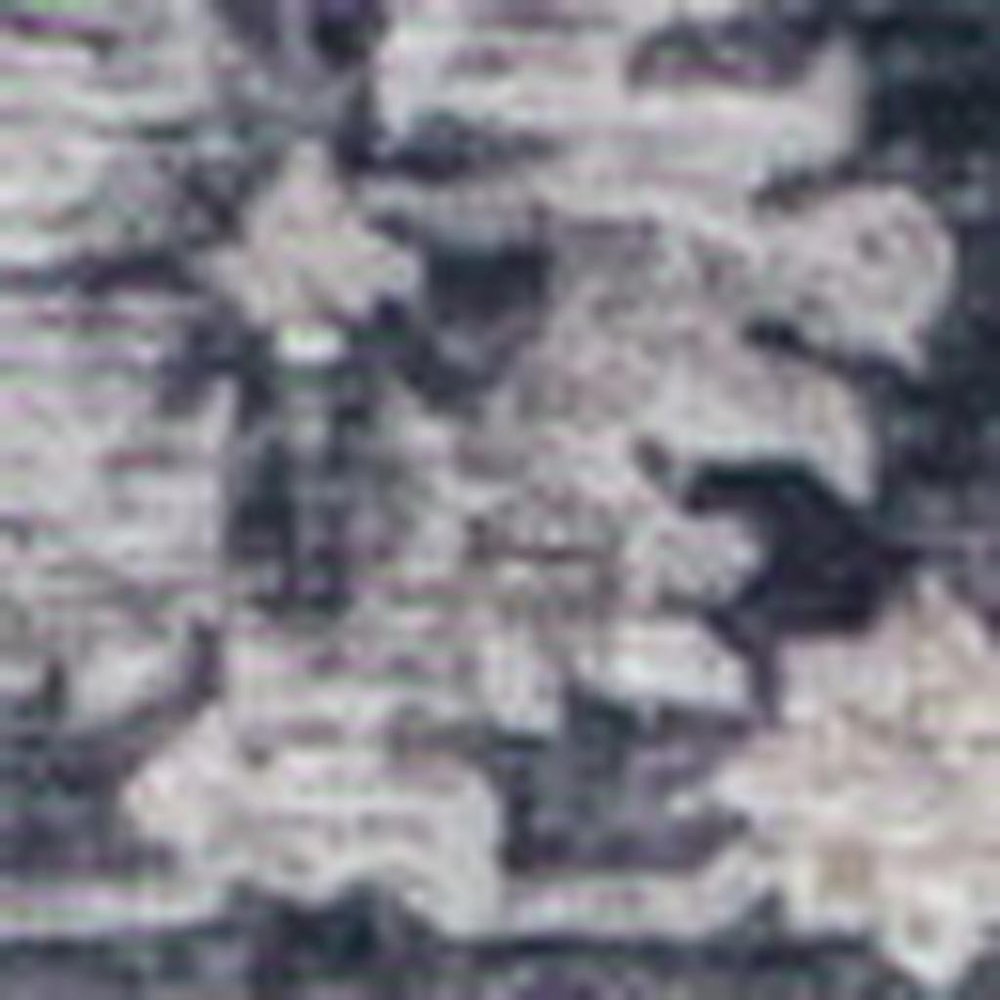 5' X 8' Black and Gray Oriental Area Rug