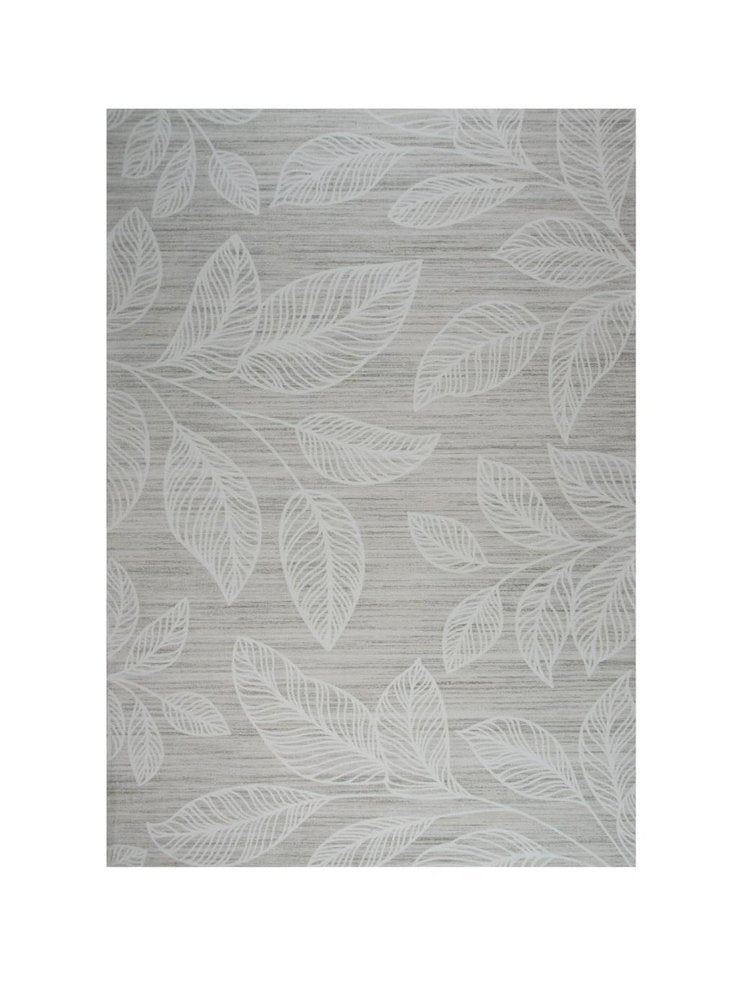 5' X 8' Beige and Ivory Floral Distressed Area Rug
