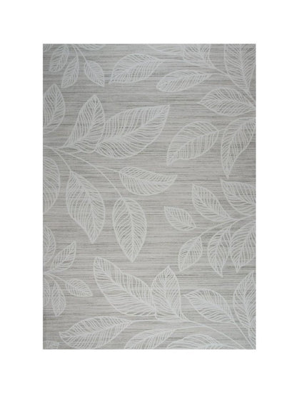 5' X 8' Beige and Ivory Floral Distressed Area Rug
