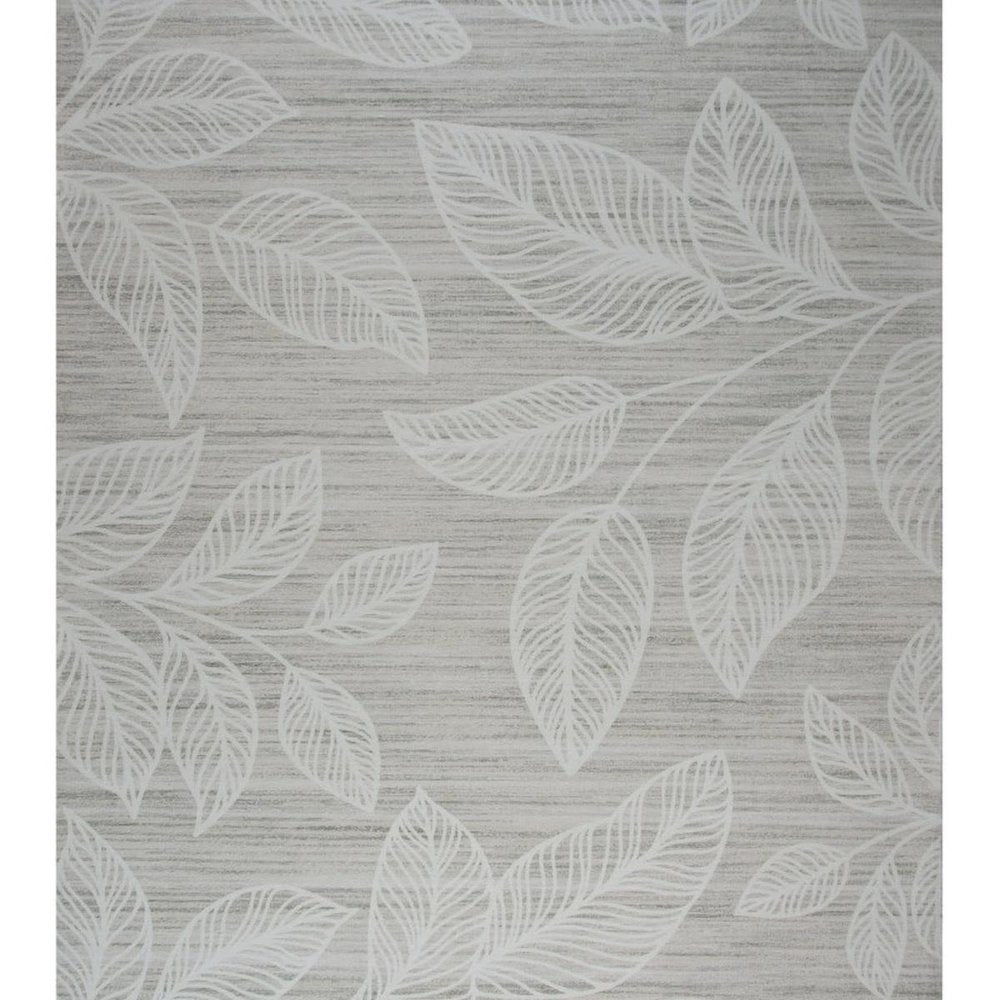 5' X 8' Beige and Ivory Floral Distressed Area Rug