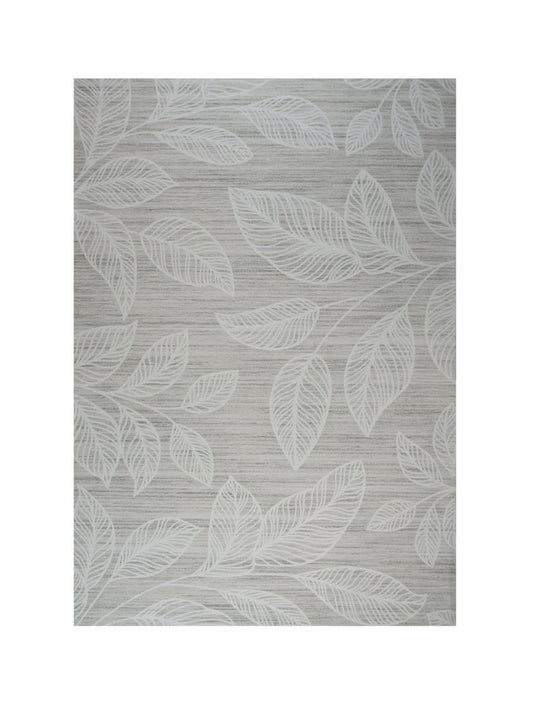 7' X 10' Beige and Ivory Floral Distressed Area Rug