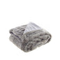 60" X 50" Brown Knitted Acrylic Plush Throw Blanket