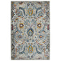 2' X 3' Gray Blue And Orange Area Rug