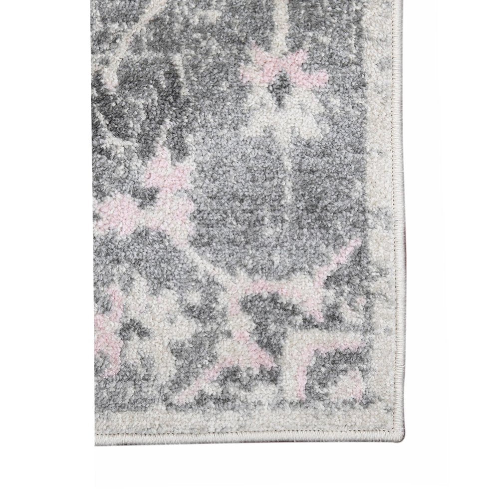 2' X 3' Gray And Dark Gray Area Rug