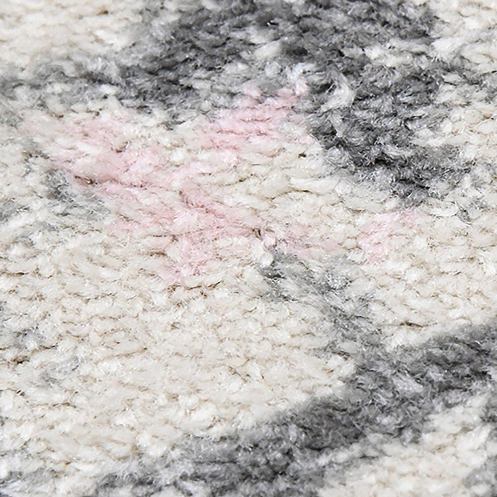 8' X 8' Gray And Dark Gray Area Rug