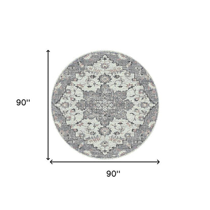 2' X 3' Gray And Dark Gray Area Rug