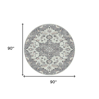 2' X 3' Gray And Dark Gray Area Rug