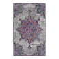 2' X 3' Pink Gray And Blue Area Rug
