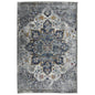 5' X 7' Gray Blue And Brown Area Rug