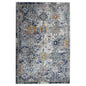 2' X 3' Blue Gray And Rust Area Rug
