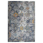 2' X 3' Blue Gray And Rust Area Rug