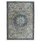 2' X 3' Teal Gray And Ivory Area Rug