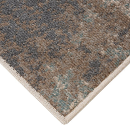 10' X 14' Gray And Ivory Abstract Area Rug