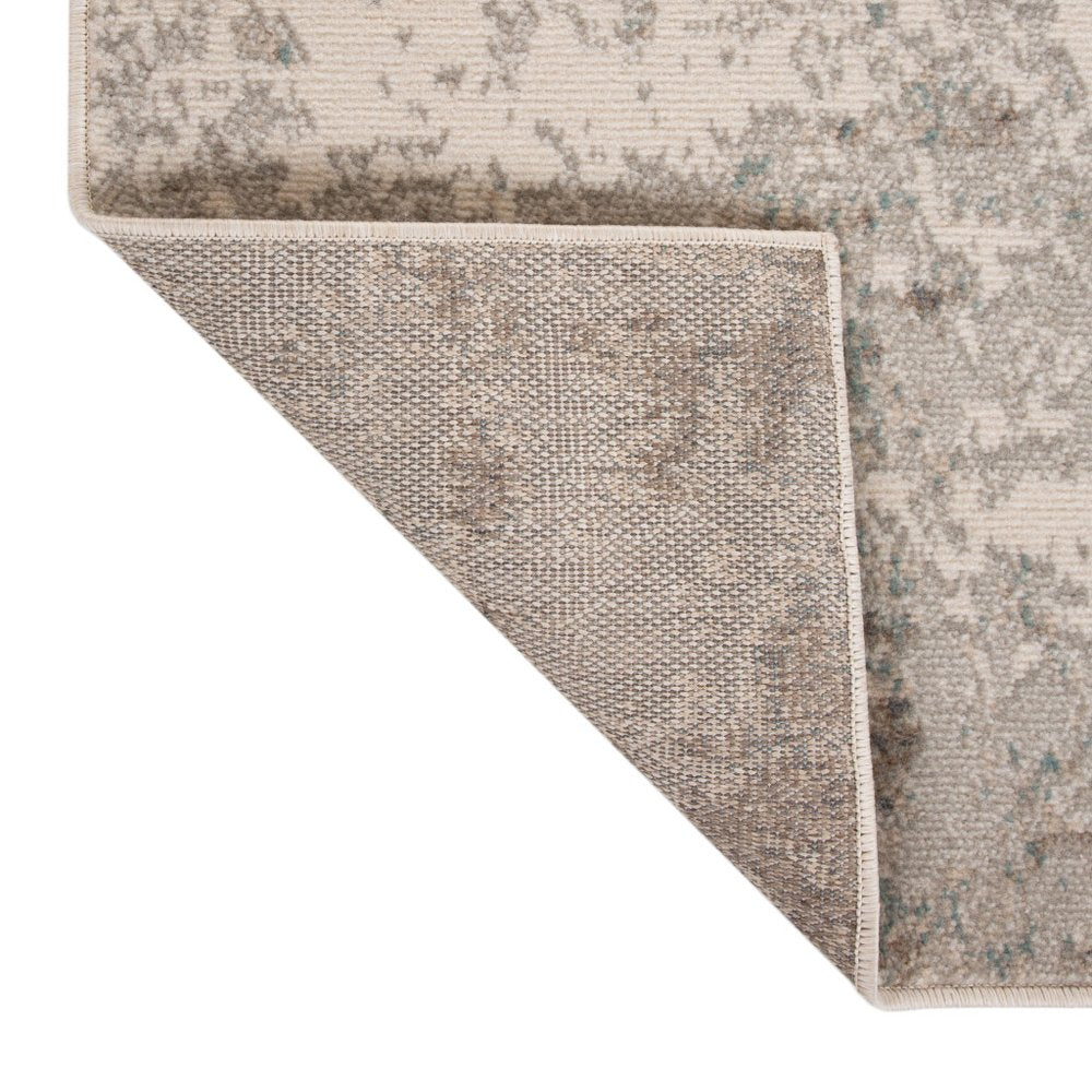 10' X 14' Gray And Ivory Abstract Area Rug