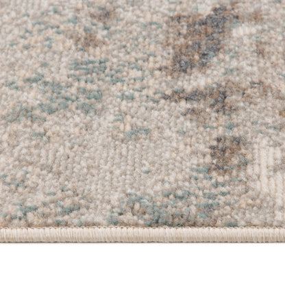 10' X 14' Gray And Ivory Abstract Area Rug