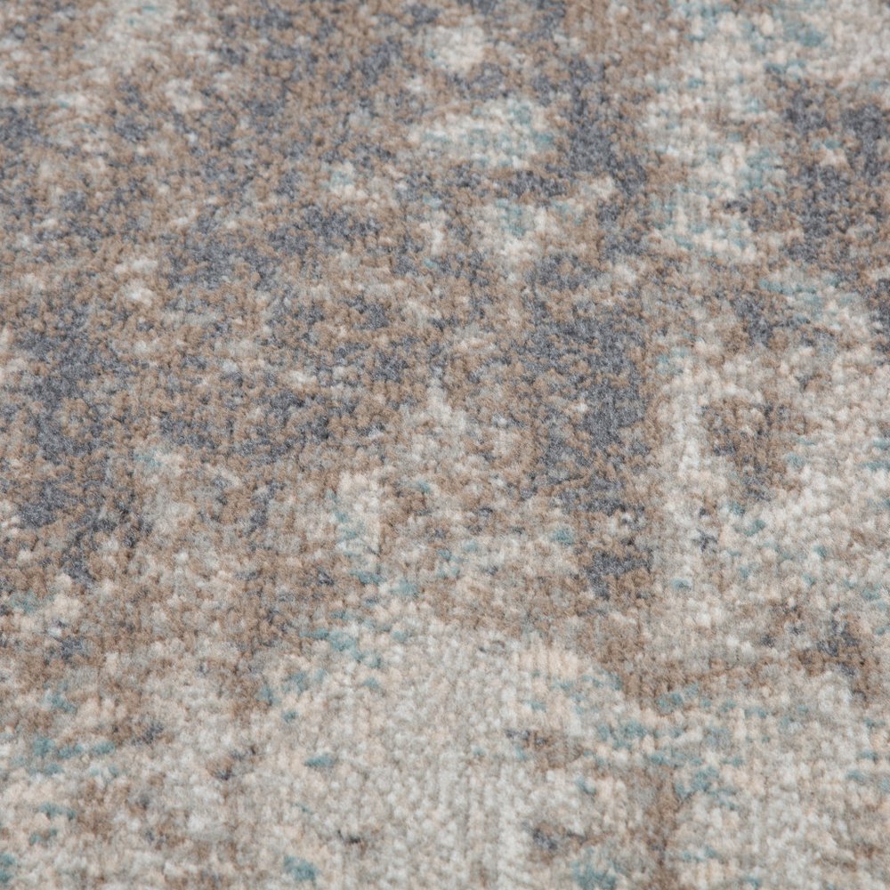 10' X 14' Gray And Ivory Abstract Area Rug