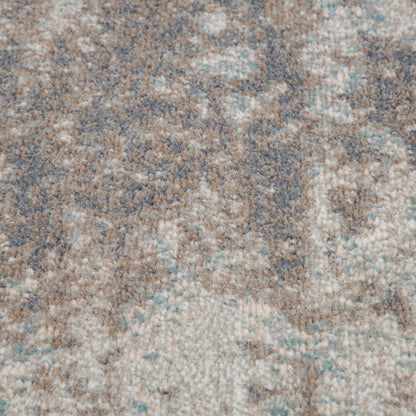 10' X 14' Gray And Ivory Abstract Area Rug