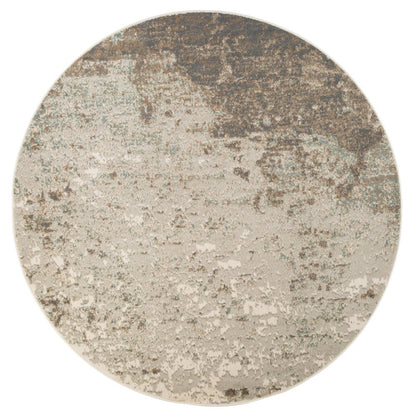 10' X 14' Gray And Ivory Abstract Area Rug