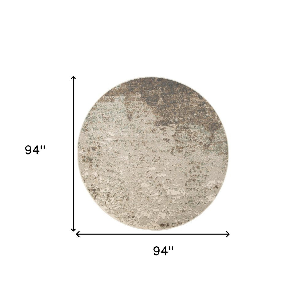 10' X 14' Gray And Ivory Abstract Area Rug