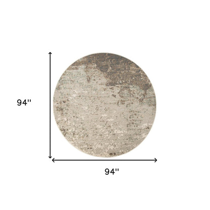 10' X 14' Gray And Ivory Abstract Area Rug