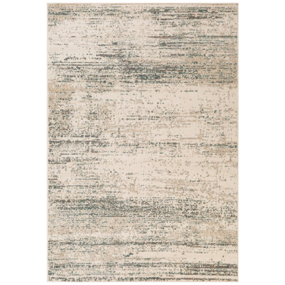 10' X 14' Ivory And Gray Abstract Area Rug