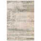 6' X 9' Gray and Ivory Abstract Power Loom Area Rug