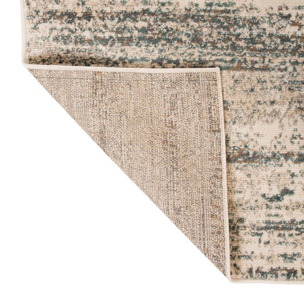 10' X 14' Ivory And Gray Abstract Area Rug