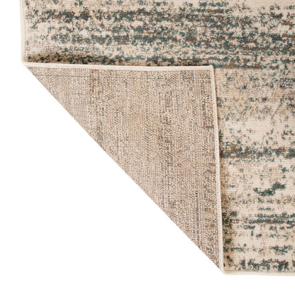 10' X 14' Ivory And Gray Abstract Area Rug