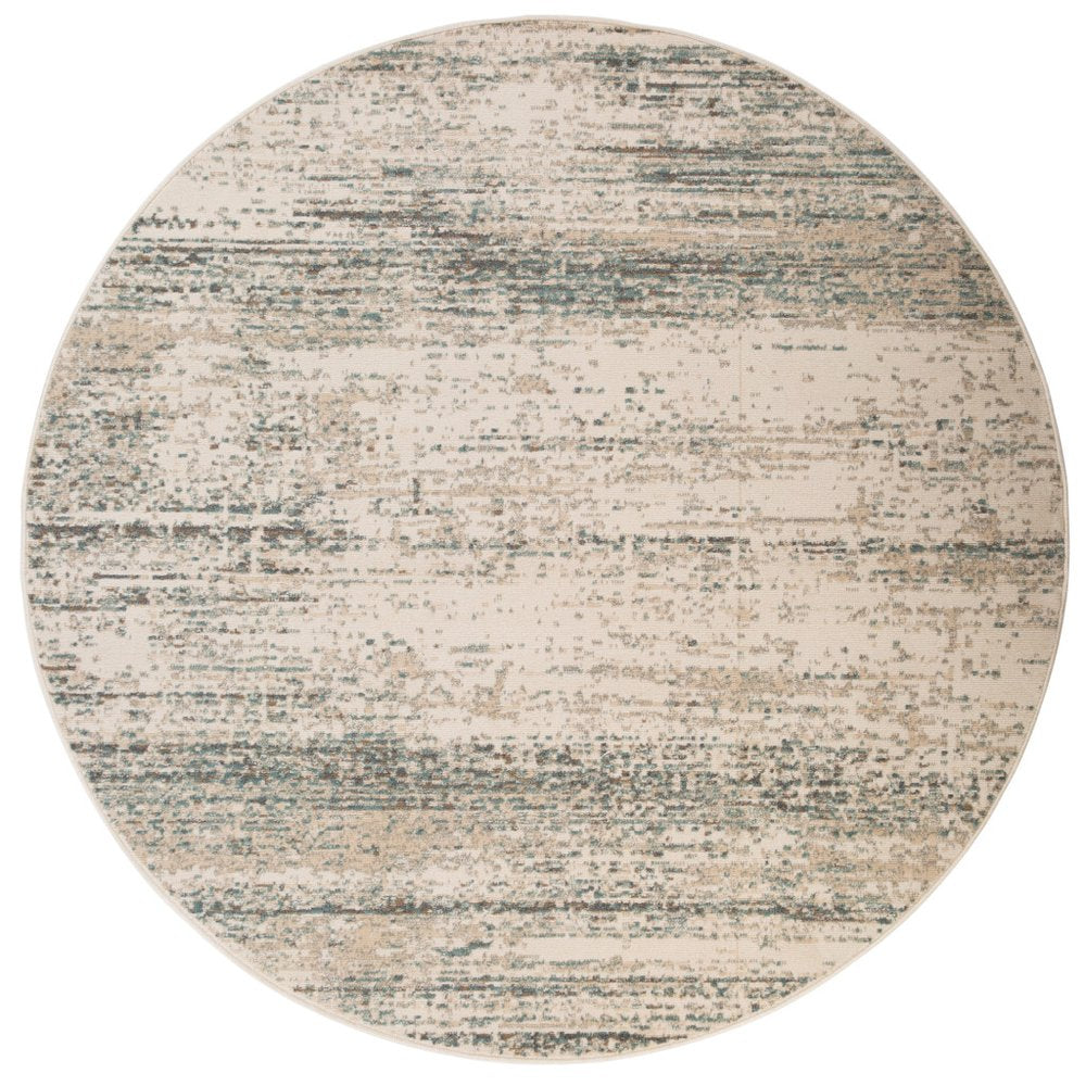 10' X 14' Ivory And Gray Abstract Area Rug
