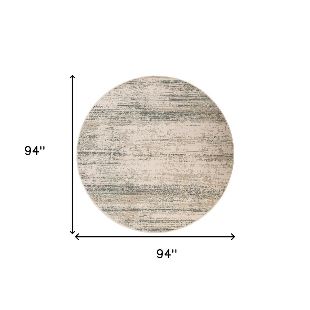 10' X 14' Ivory And Gray Abstract Area Rug