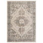 10' Gray And Beige Medallion Runner Rug